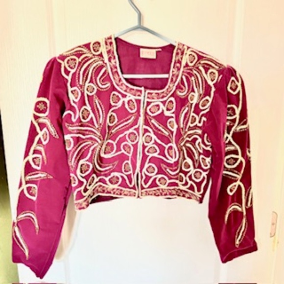 Velvet Beaded Top - Picture 2 of 16